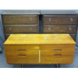 STAG MINSTREL MULTI-DRAWER CHESTS (2), 112cms H, 82cms W, 46cms D and a mid-century six drawer