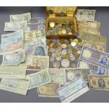 WORLD COINAGE & BANK NOTES, a collection including a few UK, Canada, India, USA, Italy and other