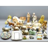 PEKINGESE POTTERY DOG ORNAMENTS by various makers, other dog ornaments and collectable pottery (