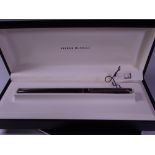 BLACK PEARL DUNHILL GEMLINE BALLPOINT PEN - Early 2000s, In original presentation box with warranty,