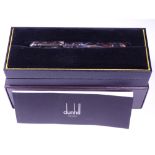 GREY MARBLE RESIN DUNHILL SIDECAR ROLLER BALL PEN - with palladium-plated brass and an engine-turned