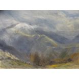 KEITH ANDREW watercolour - entitled verso 'Snowdon From Dinorwig', 56 x 74cms