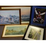 JADE JONES - North Wales Double Olympic Champion, signed photograph, Venetian print and an
