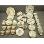 OLD ROYAL BONE CHINA PART TEASET, Foley china Ming Rose part teaset with others