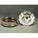 MODERN CRUISE SHIP COMPLIMENTARY SILVER WARE, two items by Carr's of Sheffield Ltd including a