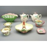 MALING POTTERY - 8 piece collection in various lustre designs
