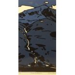 ANN LEWIS limited edition (08/10) lino cuts entitled 'Cwm Perfedd', signed, 28 x 16cms