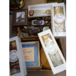 BOXED PORCELAIN HEAD DOLLS, gramophone and vintage LP records, display model vehicles and