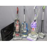HOUSEHOLD ELECTRICS - Dyson, G Tech and other vacuum cleaners and a Samsung Flatscreen TV E/T