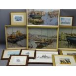 JACK VETTRIANO, VERNON WARD, SIGNED DAVID SHEPHERD, framed pictures and prints, a quantity