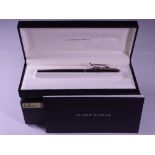 BLACK PEARL DUNHILL GEMLINE BALLPOINT PEN - Early 2000s, in original presentation box and outer
