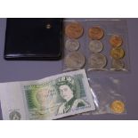 COINAGE - a gold half sovereign, 1912, a nine piece sealed pack 1953 British coin mint set from