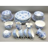 NORITAKE HOWO BLUE & WHITE TABLEWARE, 40 plus pieces