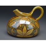 WILEMAN & CO SPANO-LUSTRA IRIDESCENT GLAZE SQUAT JUG No 3036 with factory back stamps and the