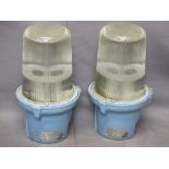 VICTOR 125 WATT MERCURY VAPOUR LAMPS, a pair, style no 042120/3, 37cms H