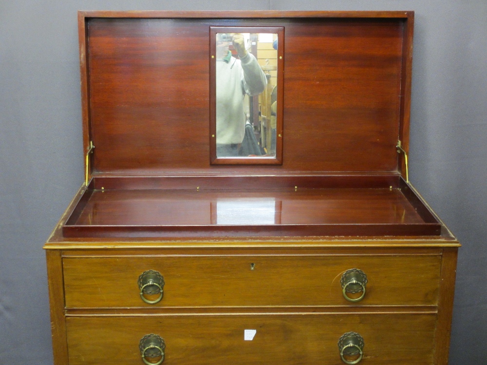 VINTAGE FURNITURE ITEMS (2) to include a four drawer mahogany chest on ball and claw feet, 102cms - Image 3 of 7