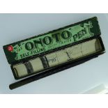 'ONOTO SELF FILLING PEN' - 'N' type Vintage (1910s) Black Chased Hard Rubber De La Rue with a 14ct