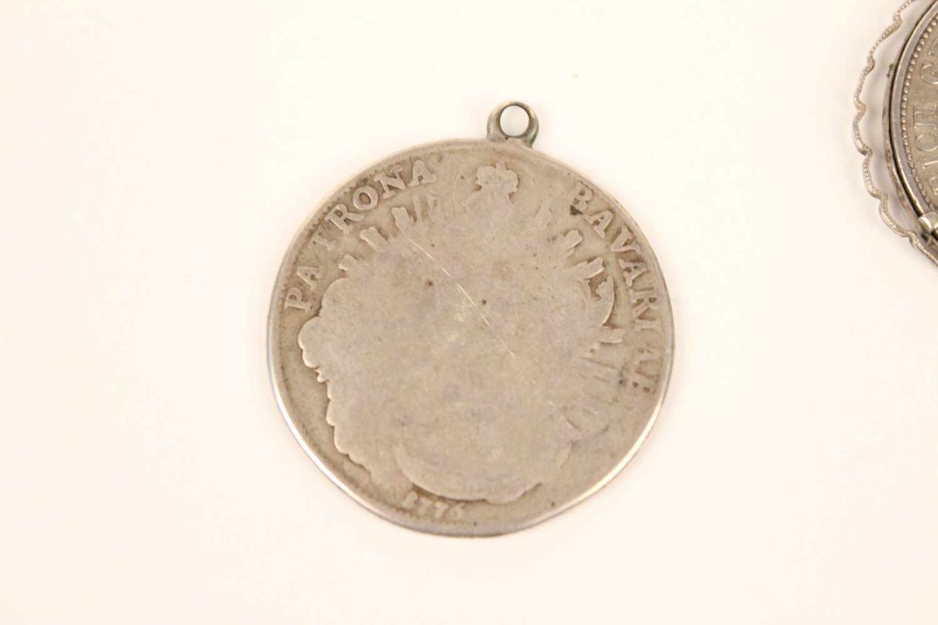 Zwei Münzen.Friedrich Großherzog von Baden Kaiserreich 5 Mark 1895 G, Patrona Bavaria A - Bild 6 aus 6