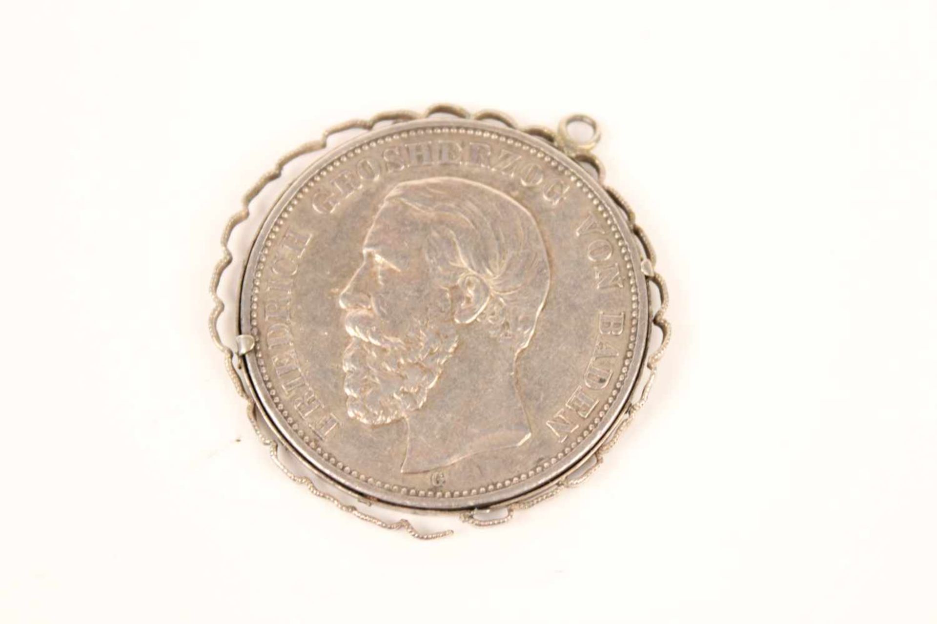 Zwei Münzen.Friedrich Großherzog von Baden Kaiserreich 5 Mark 1895 G, Patrona Bavaria A - Image 4 of 6