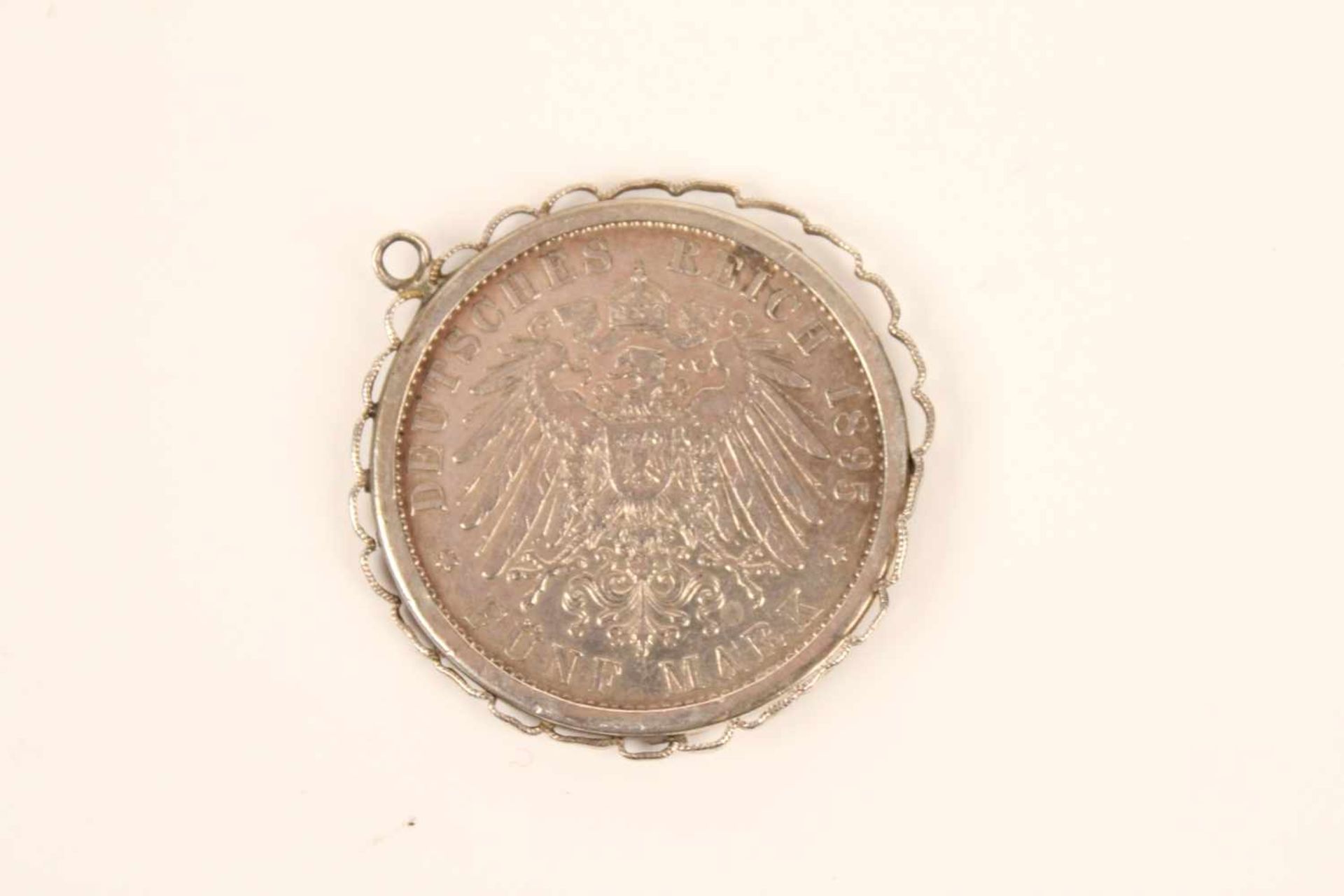 Zwei Münzen.Friedrich Großherzog von Baden Kaiserreich 5 Mark 1895 G, Patrona Bavaria A - Image 3 of 6