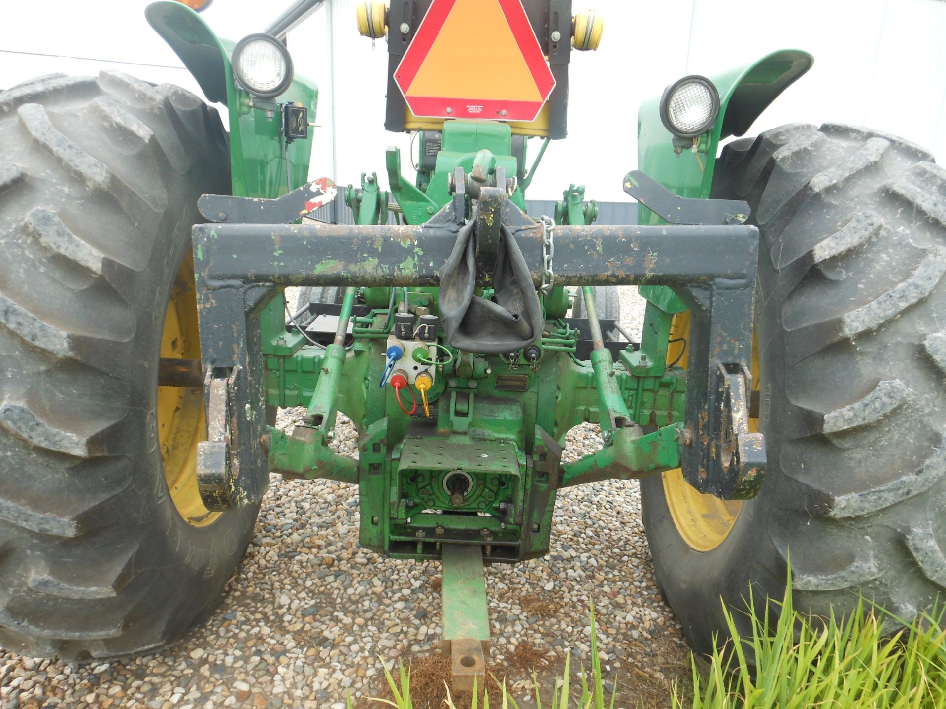 1966 JD 4020 Diesel, wide front, Synchro, front weights & tank, rock box, 18.4-34, quick coupler, - Image 3 of 4