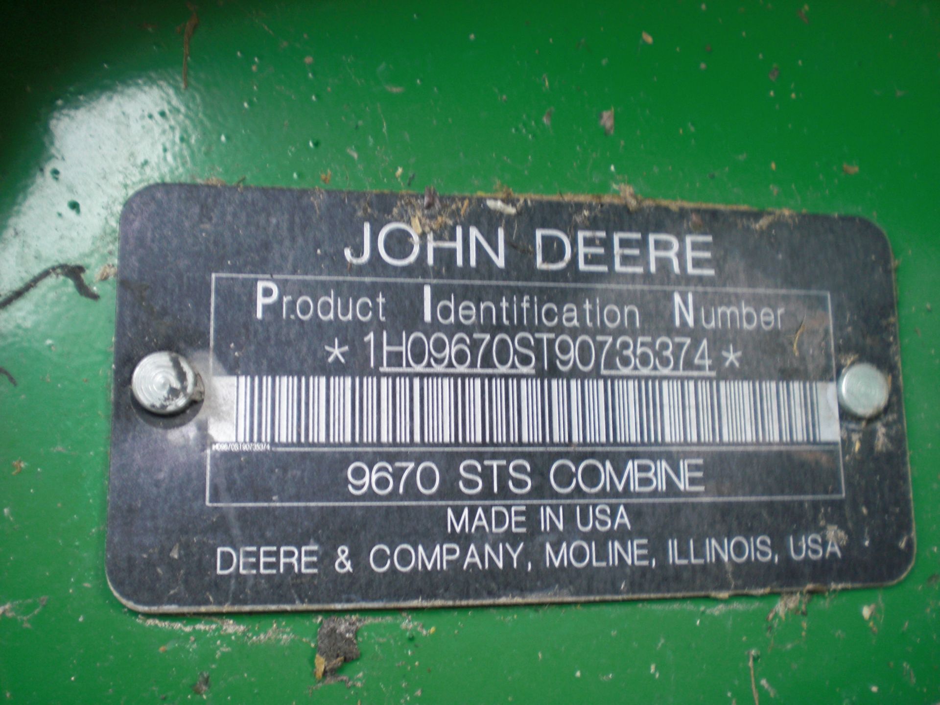 2009 JD 9670 STS bullet rotor - Image 6 of 8
