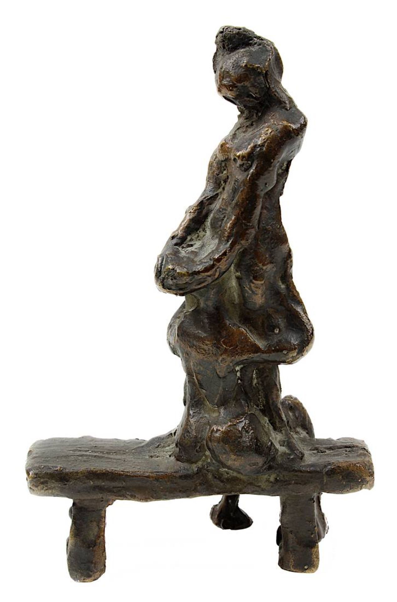 Schröder, Hans (Saarbrücken 1930 - 2010 Saarbrücken), Lesbierinnen, erotische Bronzefigur,