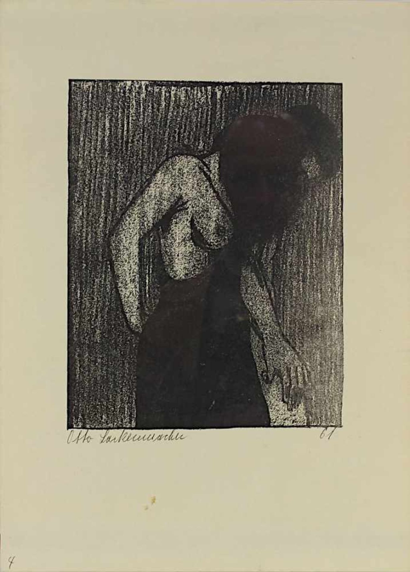 Lackenmacher, Otto (Saarbrücken 1927 - 1988 Saarbrücken), 3 Druckgrafiken: Selbst mit weiblichem - Bild 4 aus 4