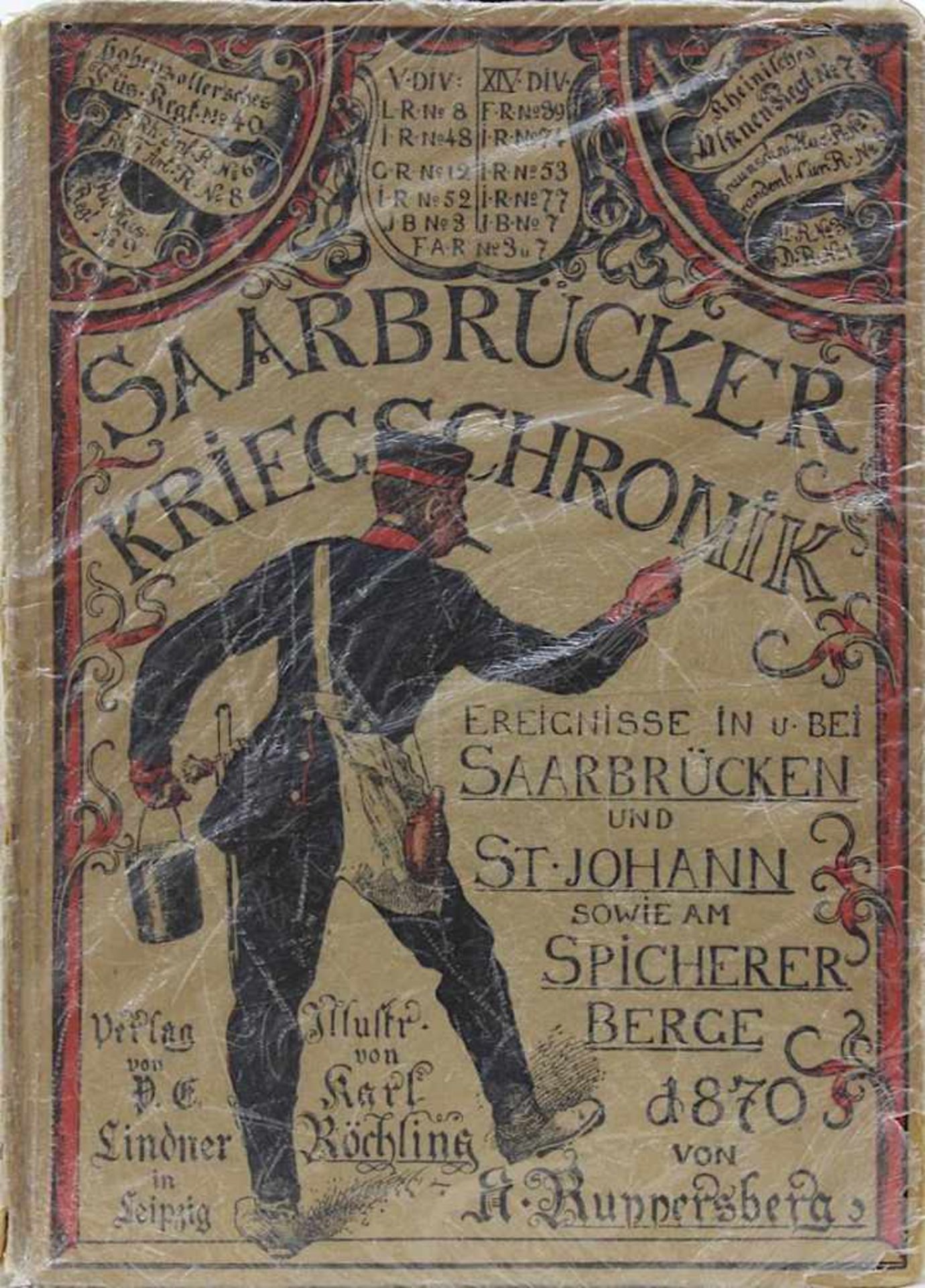 Ruppersberg, Albert Geschichte der ehemaligen Grafschaft Saarbrücken, Drei Teile in vier Büchern, - Bild 3 aus 3