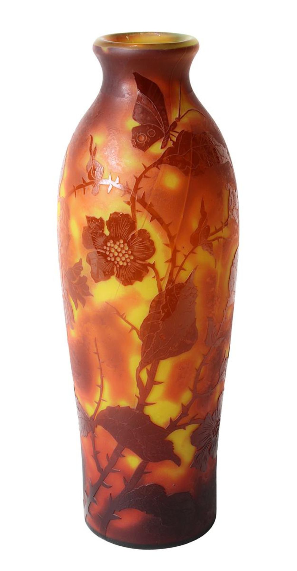 Villeroy & Boch Jugendstil-Vase, Wadgassen an der Saar um 1930, wohl Schüler von Edmond Rigot,