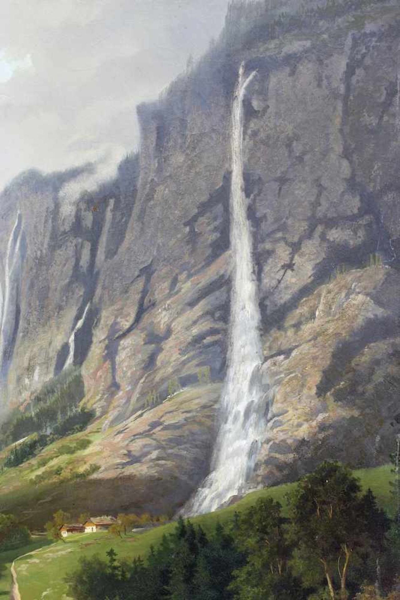 Ernst (Gebirgsmaler), Staubbachfall und andere Wasserfälle im Lauterbrunnental, Berner Oberland - Bild 4 aus 8