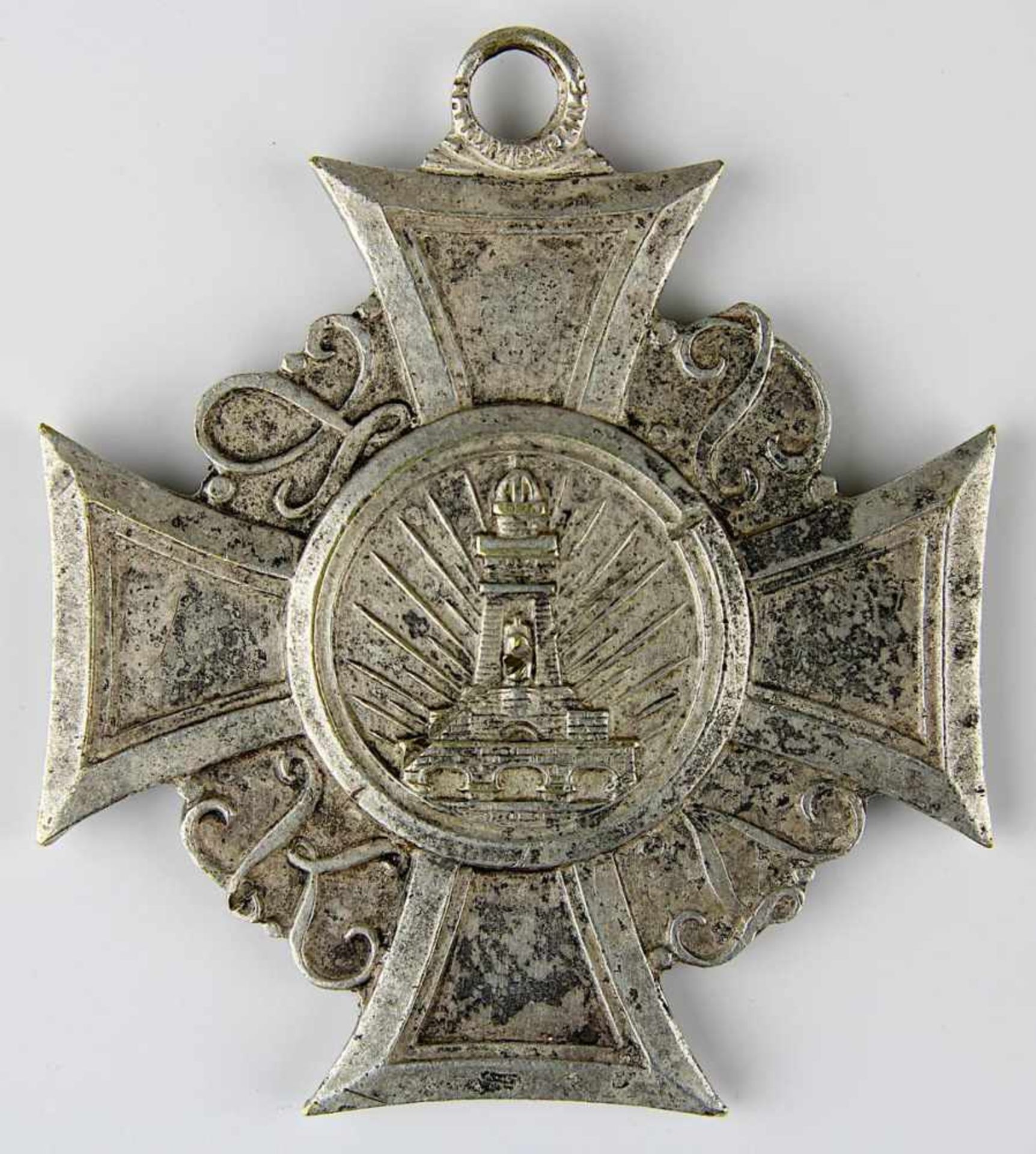 Ehrenkreuz 2. Klasse des preußischen Landes-Kriegerverbands, 1920er Jahre, Bronze versilbert,