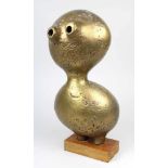 Masson, André Aleth (1919-2009), "Petite Fille", Keramik goldbronziert