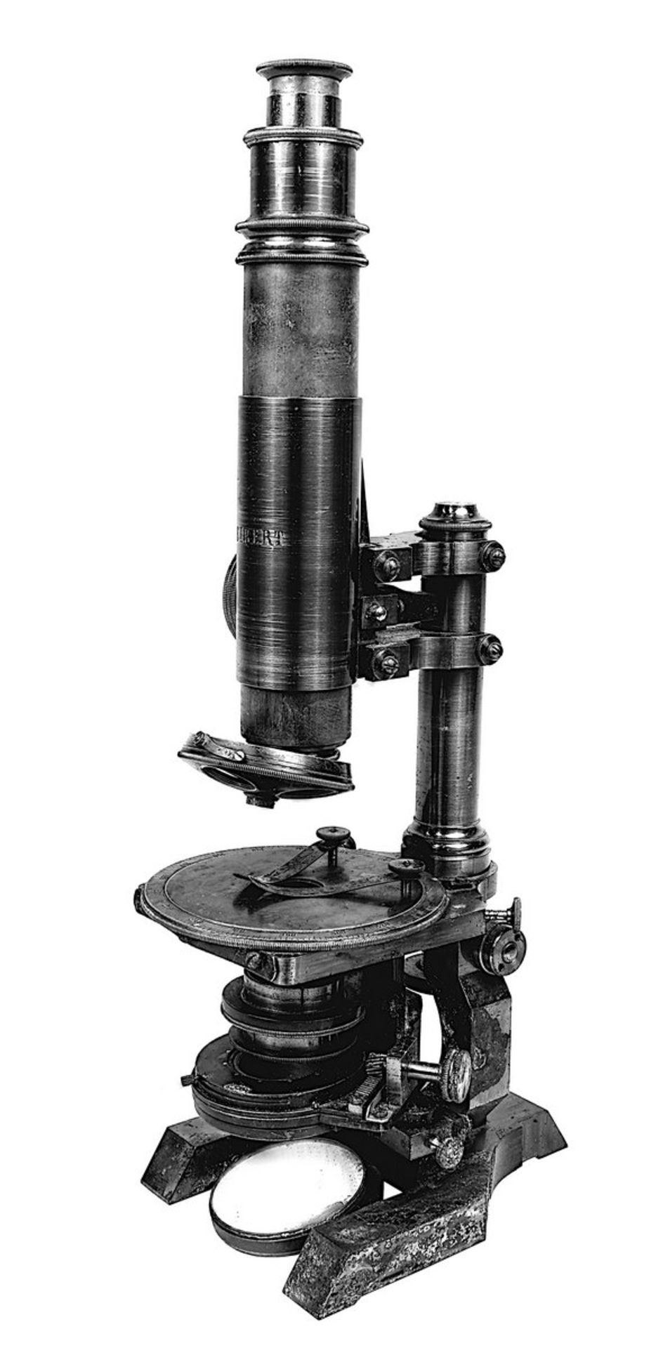 Mikroskop W &H Seibert Wetzlar, Ende 19. Jh., Messing, mit 4 Objektiven (diese in separatem - Bild 5 aus 6