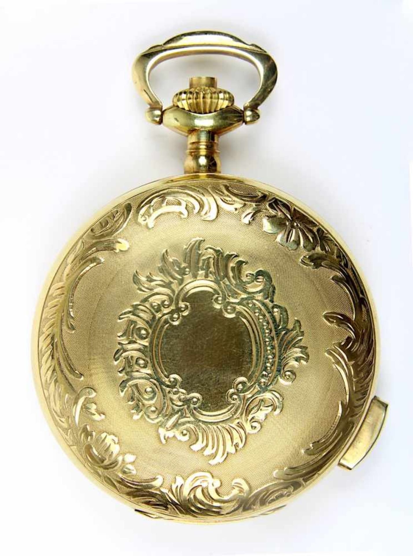 George Bélangère Goldene Savonette-Taschenuhr mit Repetition, Schweiz, neuzeitlich, goldenes Gehä - Image 3 of 3