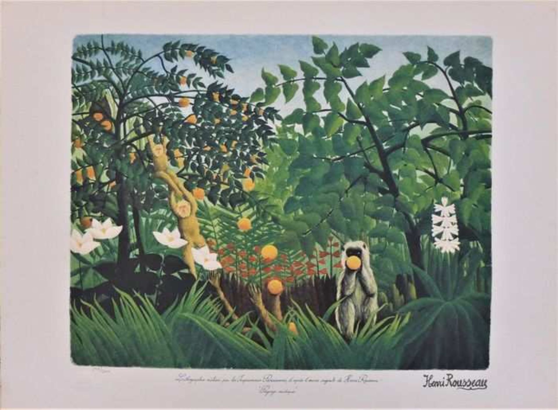 Henri Rousseau (d’après)- Paysage exotique<br