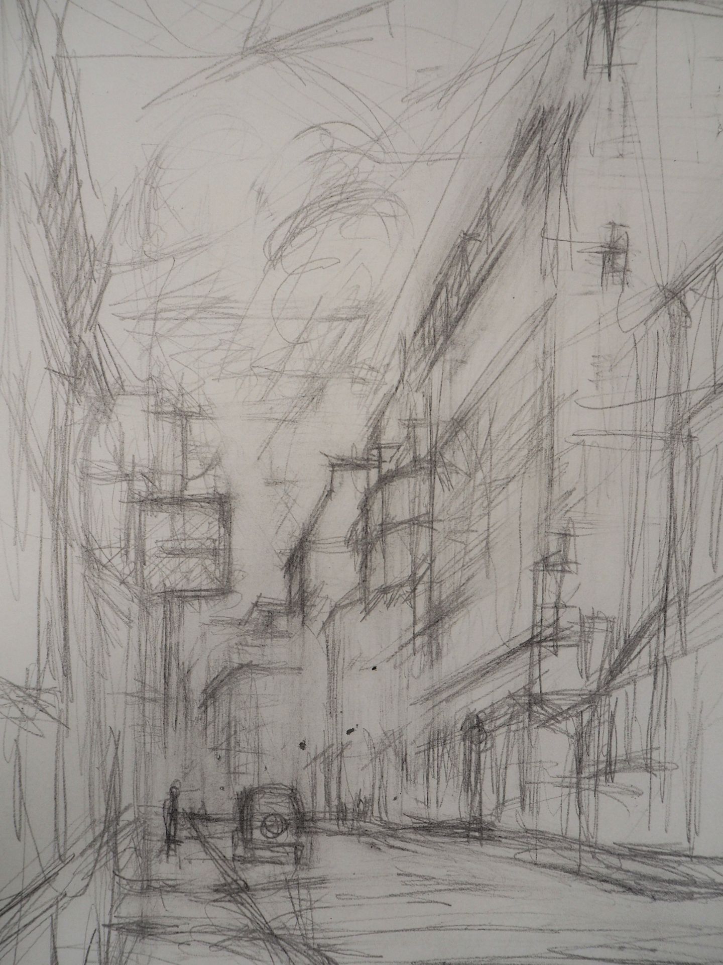 Alberto GIACOMETTI (1901-1966) (after) Street in Paris Lithograph after a drawing by [...] - Bild 4 aus 4