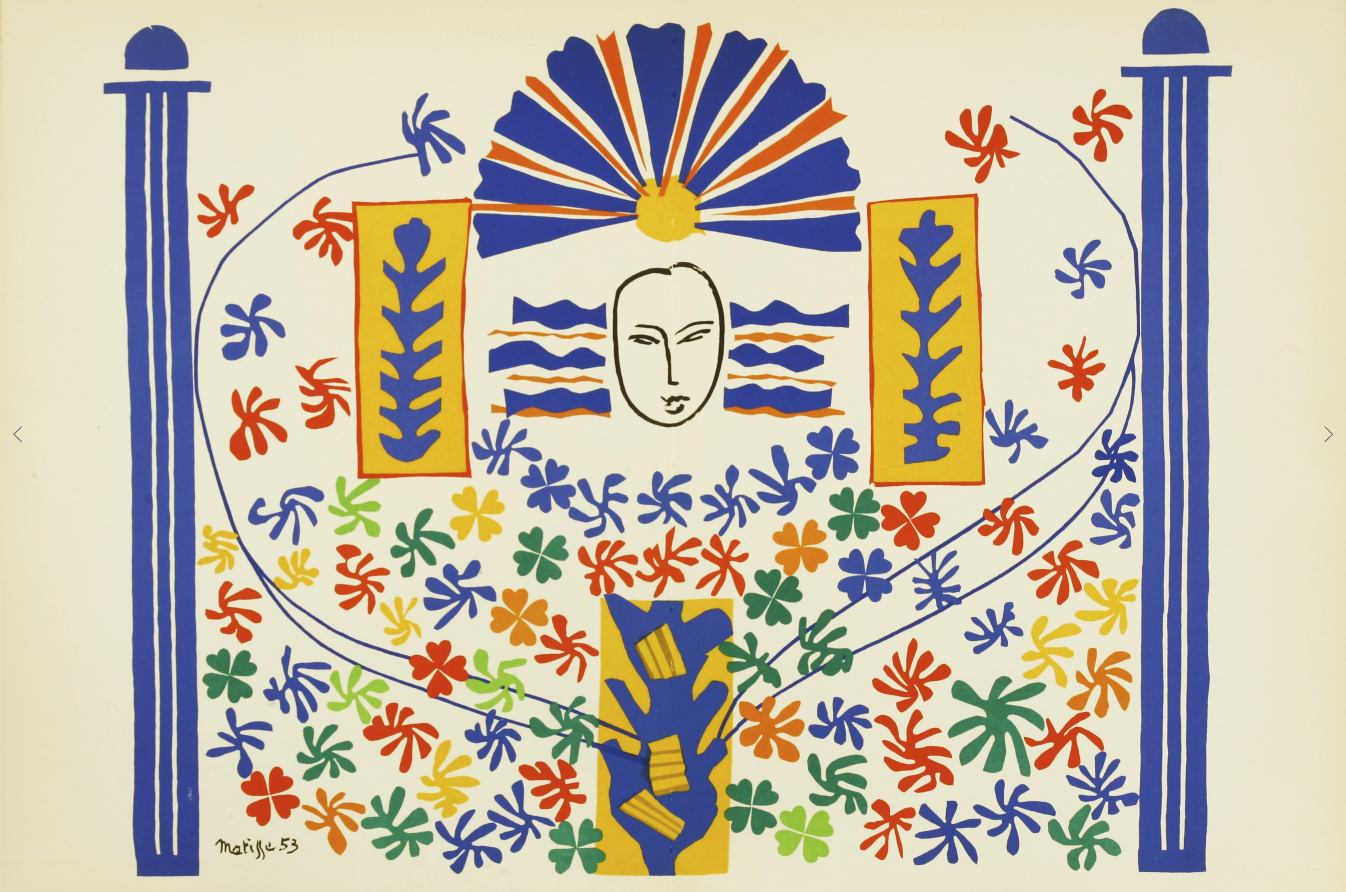 Henri Matisse Apollo, 1958 Original Lithograph. Sizes: 14 × 21 in 35.6 × 53.3 cm [...] - Image 4 of 5