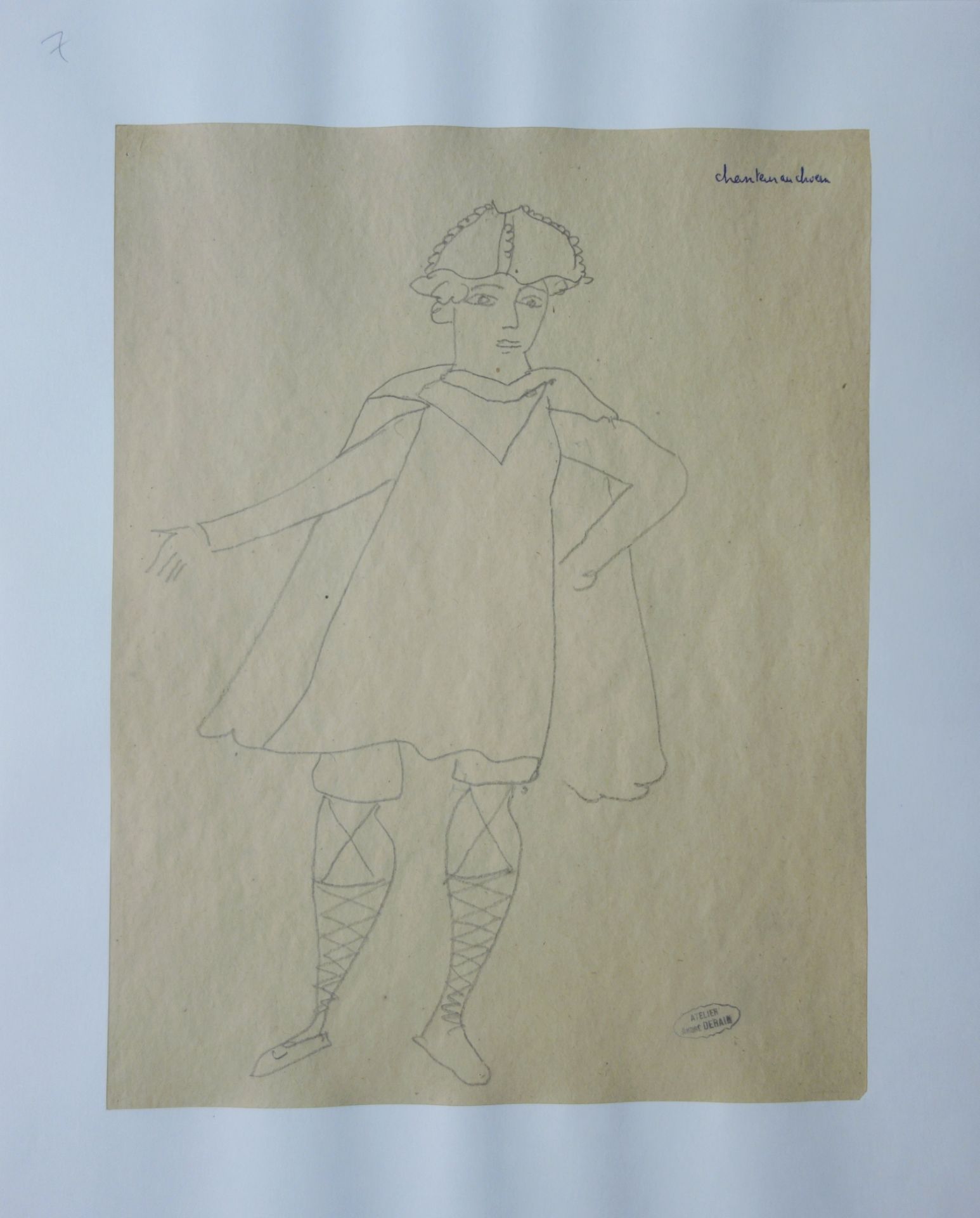 André DERAIN Knight Drawing in lead pencil on paper Signed with the stamp of the [...] - Bild 2 aus 5