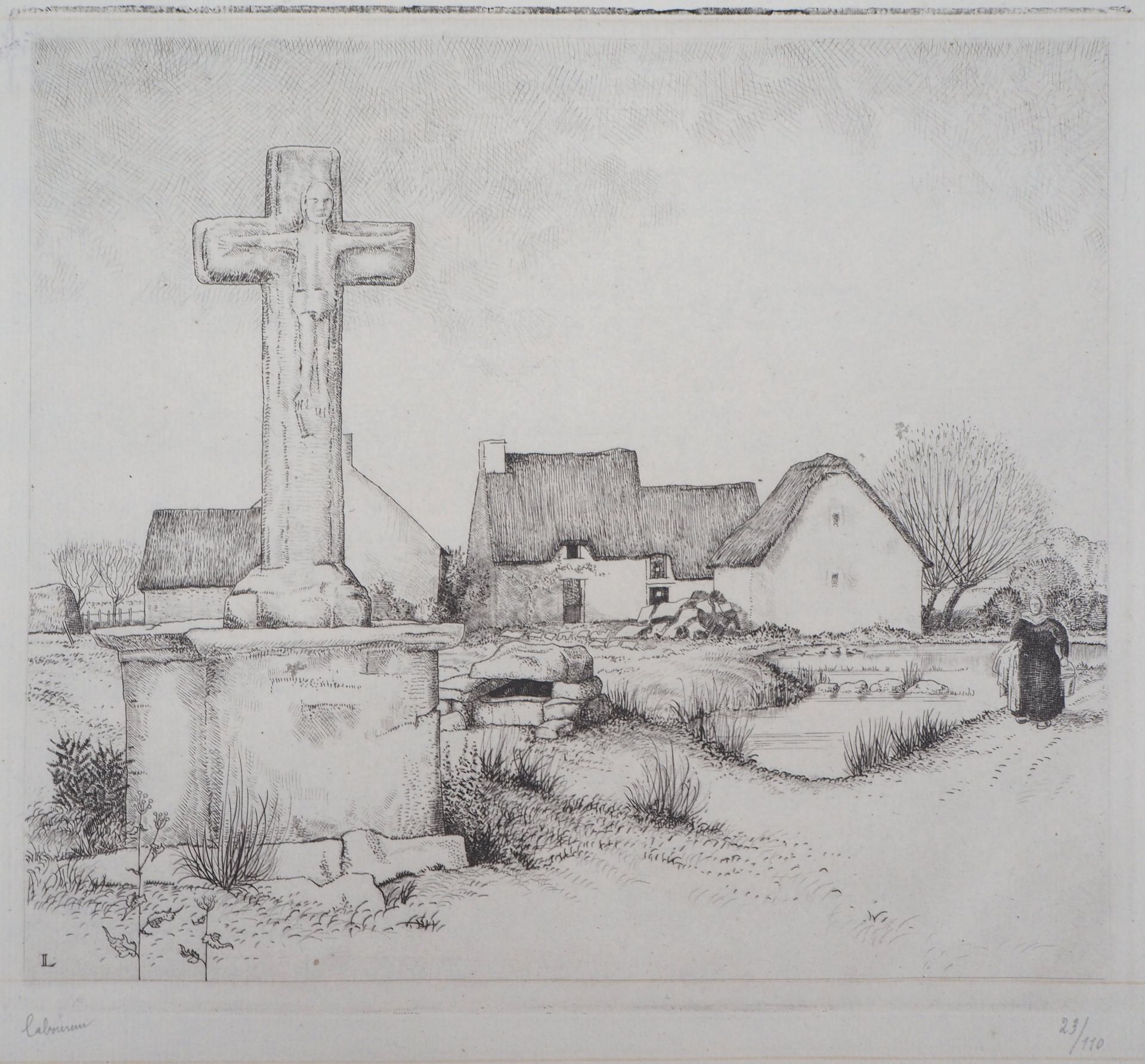 Jean Émile LABOUREUR The rustic martyrdom (Brière), 1933 Original etching [...]