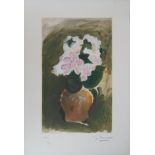 Georges Braque (1882-1963) The pink bouquet, ca. 1955 Hand signed engraving Colour [...]