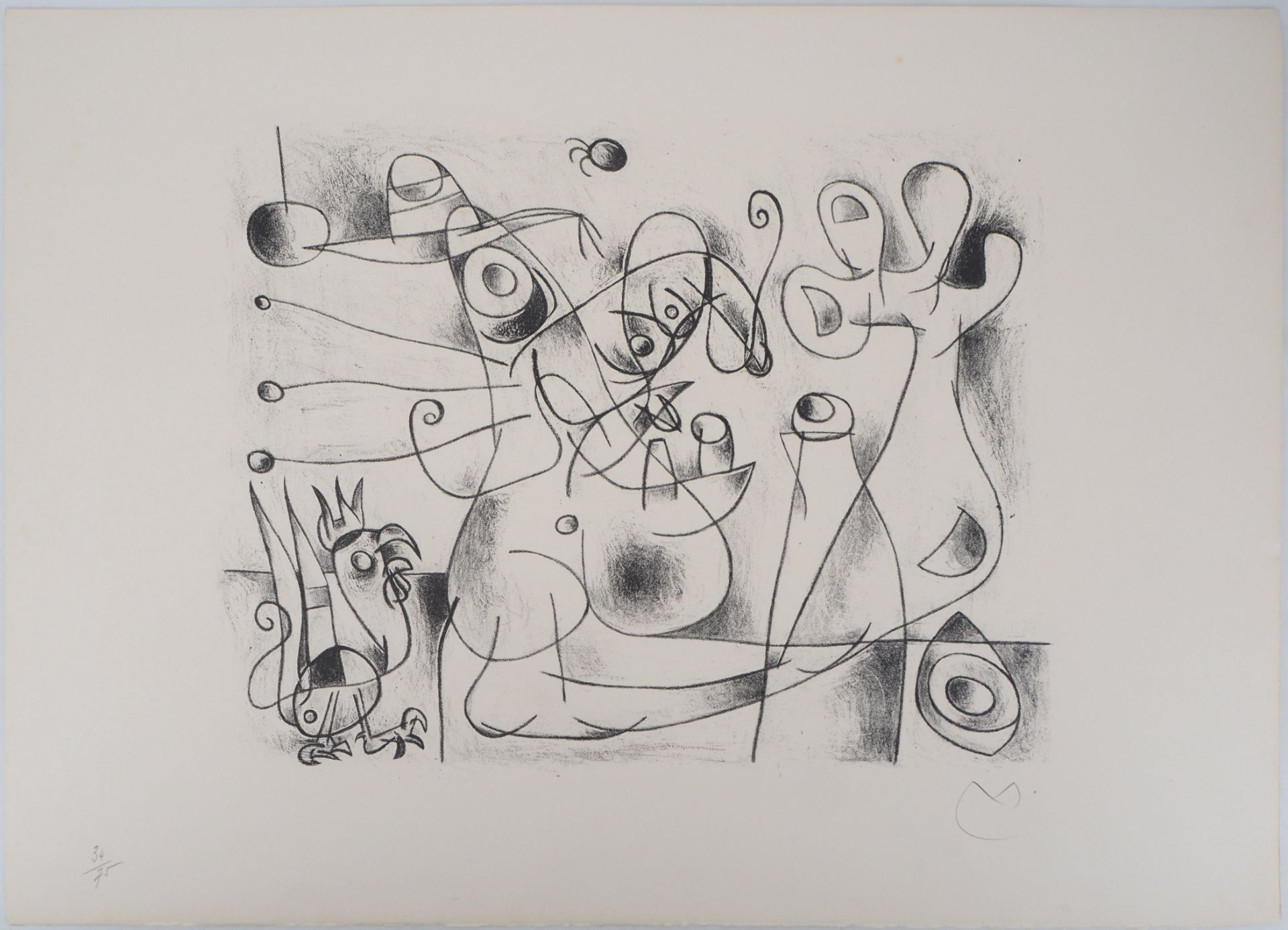 Joan Miro (1893-1983) King Ubu and Rooster, 1966 Original lithograph Hand signed [...] - Bild 3 aus 7