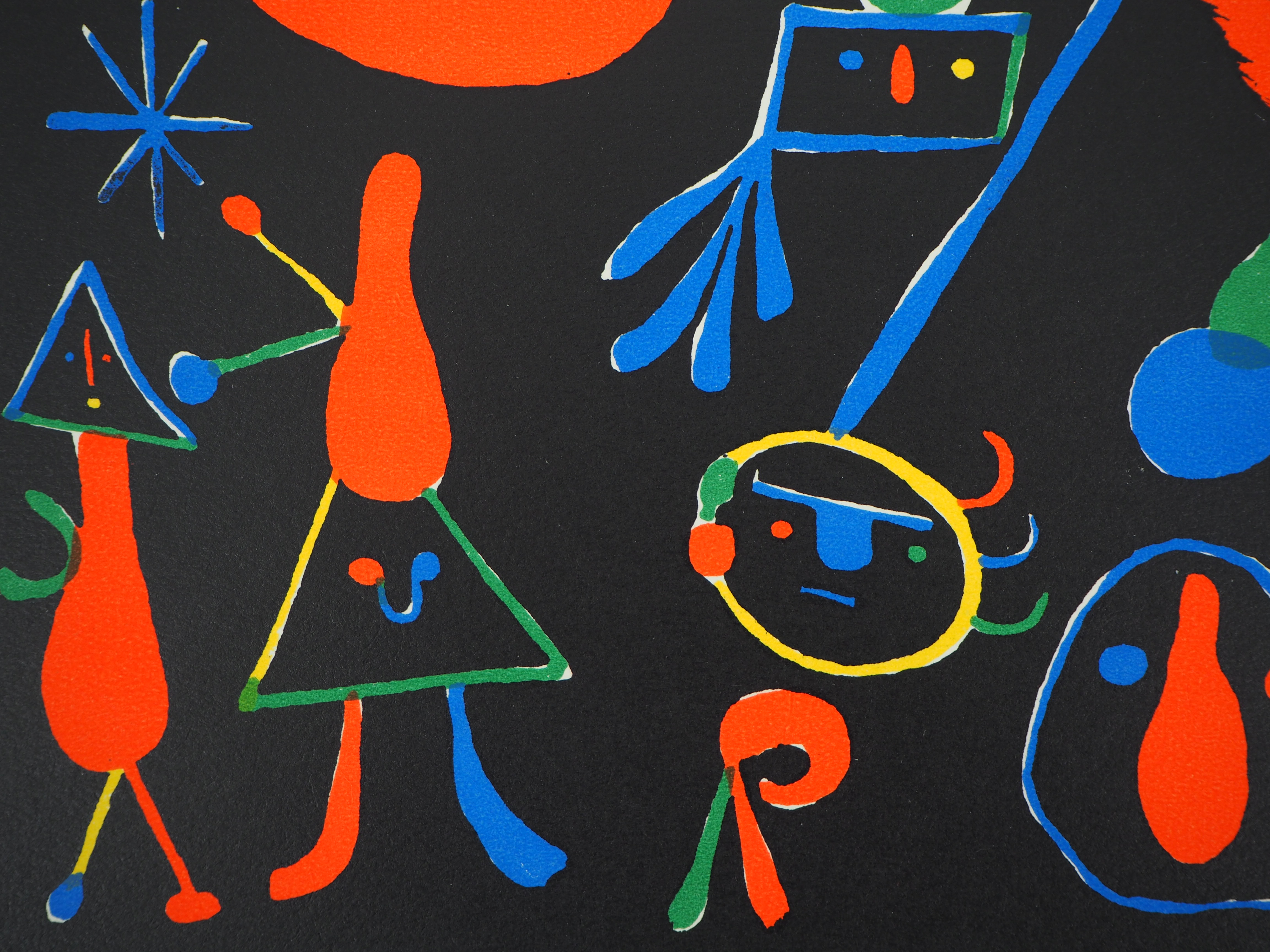 Joan Miro (after) People in the stars, 1949 Lithograph and stencil after an oil by [...] - Image 3 of 5