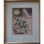 Marc CHAGALL Bouquet Original lithograph Printed in the Mourlot workshop On [...]