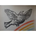 Pablo PICASSO (after) Dove above the rainbow, 1952 Lithograph on paper marouflaged [...]