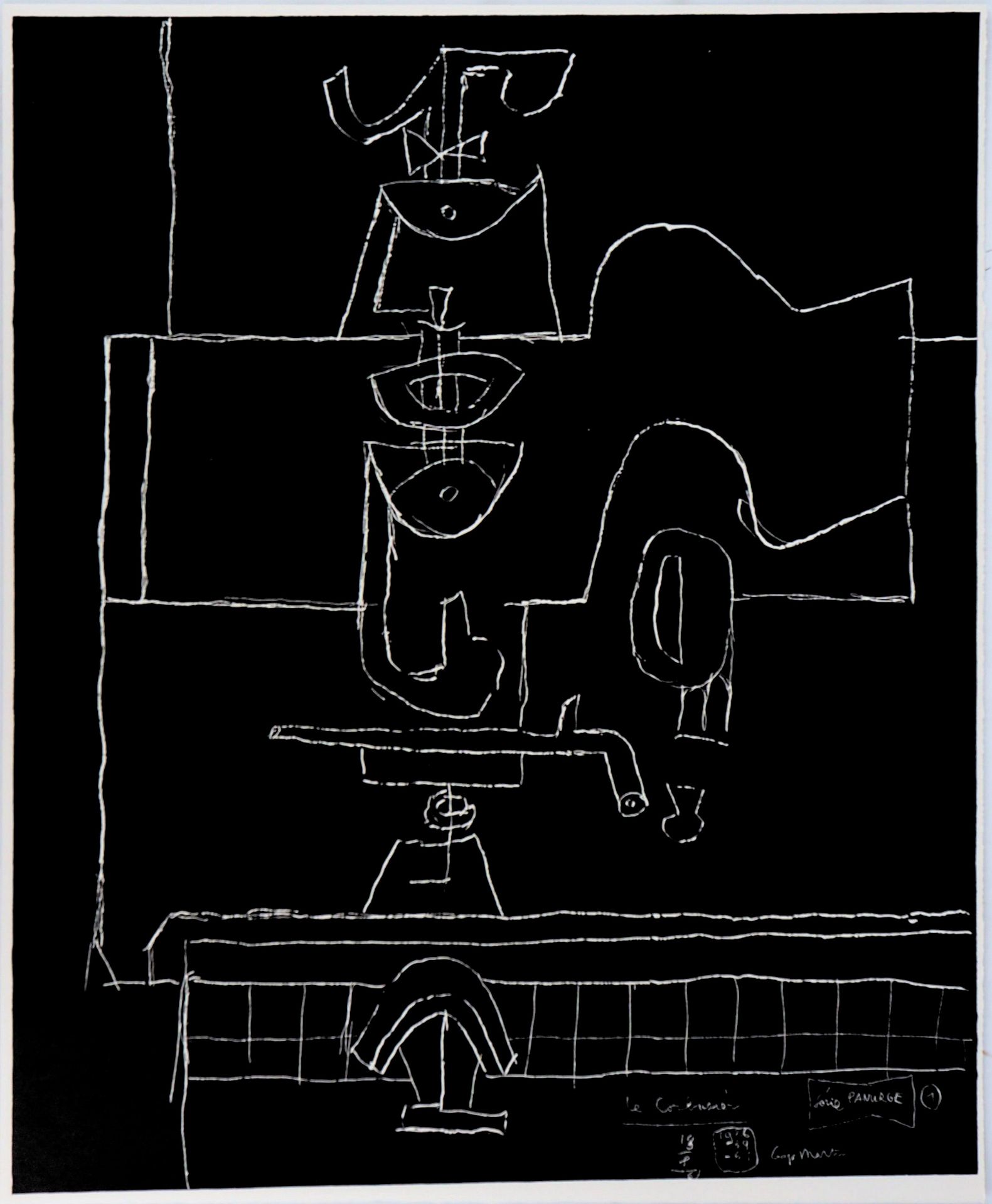 LE CORBUSIER The Dive Bottle, the Glass and the Book Lithograph (Ateliers [...]