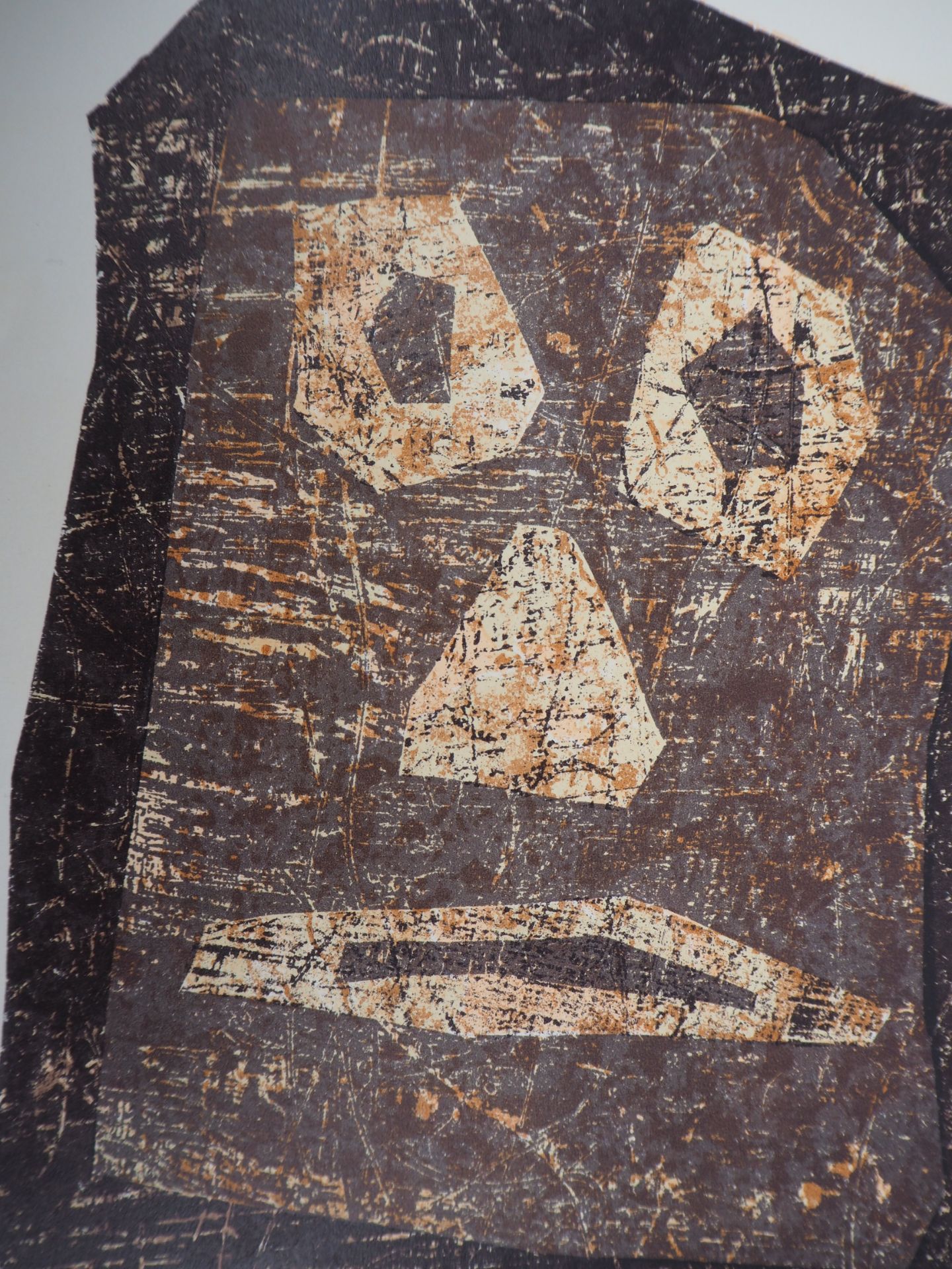 Jean DUBUFFET Totem (Moaï), 1958 Original lithograph (studio Desjobert ) Signed in [...] - Bild 5 aus 5