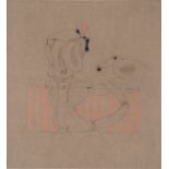 Hans BELLMER Antropomorphic Original etching on Roma grey paper, enhanced with [...]