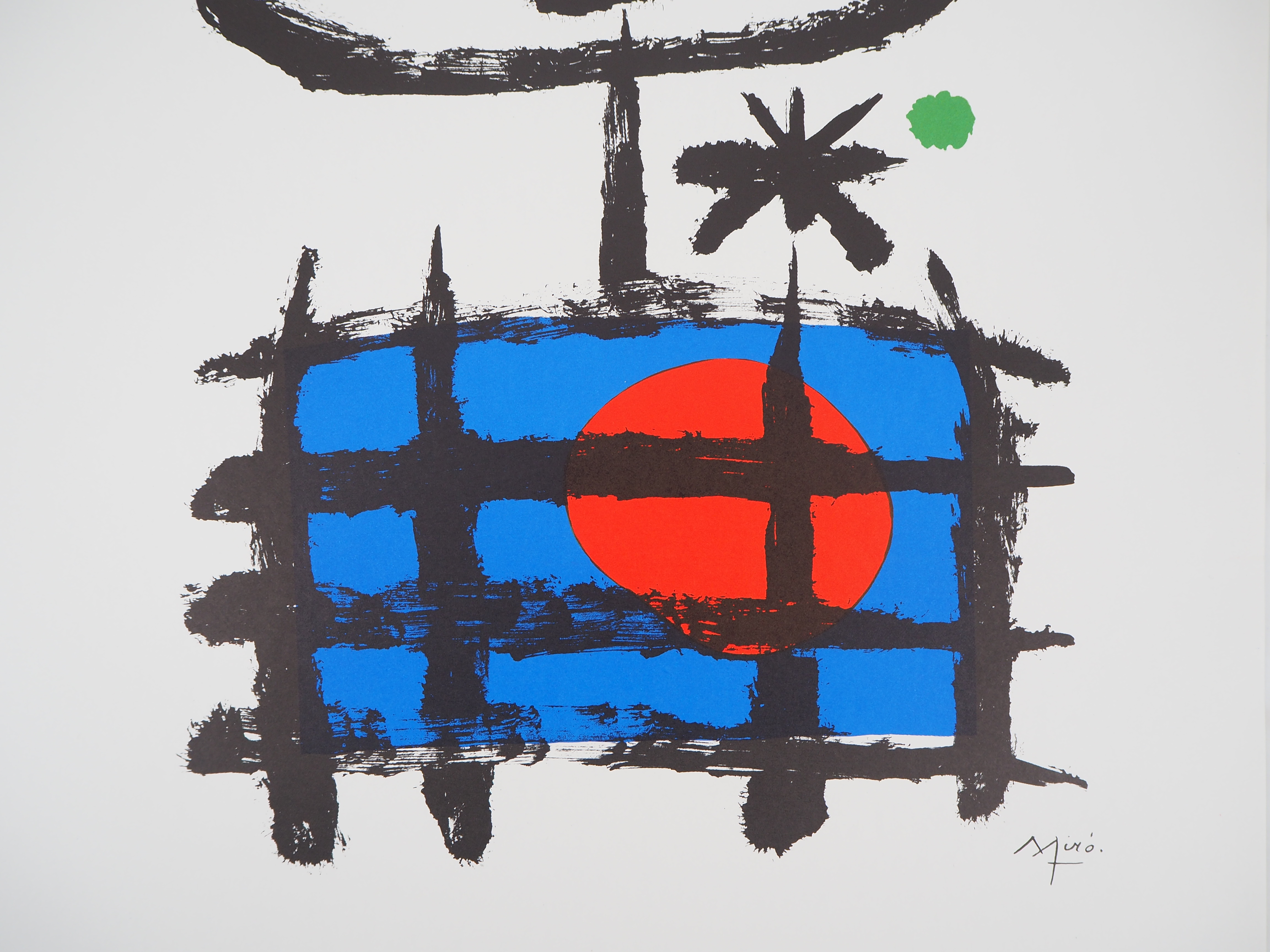 Joan MIRO Imaginary boy: sun eater Colored lithograph 65 x 48.5 cm on vellum Printed [...] - Image 5 of 6