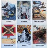 Salvador Dali Complete series of the 6 original lithographs and rotogravures [...]